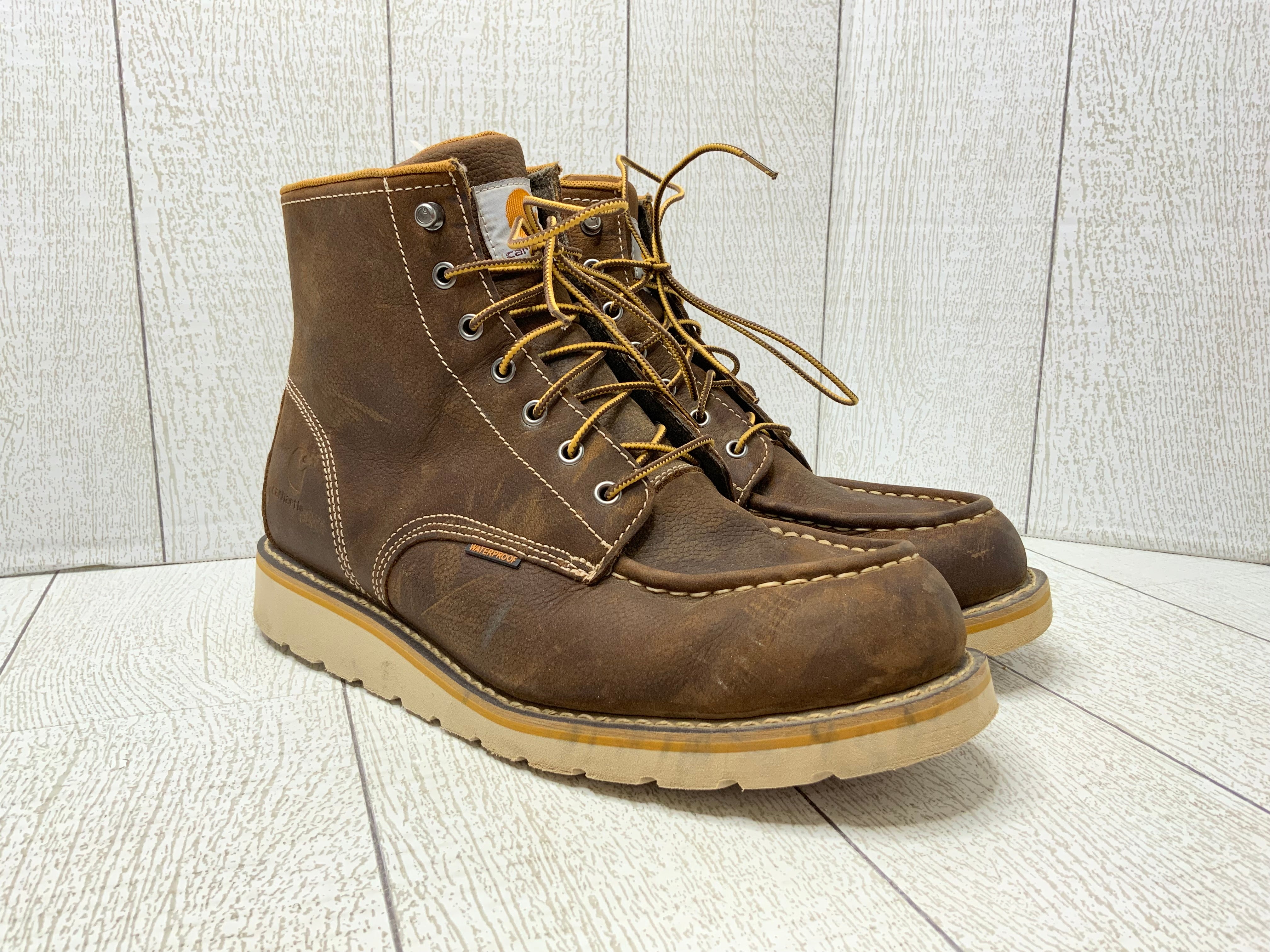 Carhartt Men's 6 Inch Waterproof Wedge Soft Toe Work Boot **Size 11.5** (8001389560046)